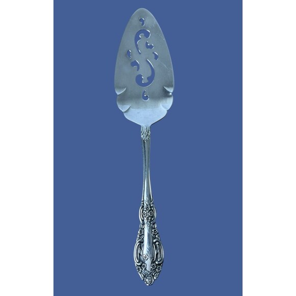 Springtime Stainless Pierced Pie Server Floral Mid-Century VTG Grandmillennial - Picture 5 of 7